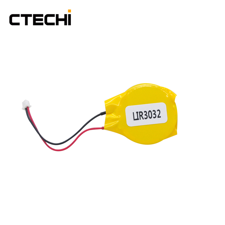 high voltage lithium button battery LIR3032