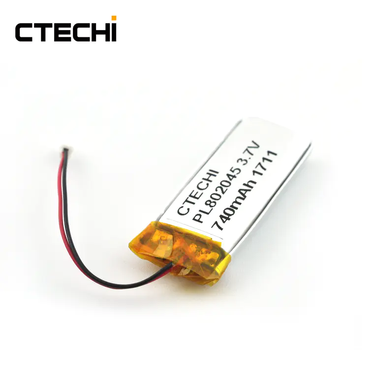 Conventional lithium ion polymer battery PL802045 3.7V Manufacture