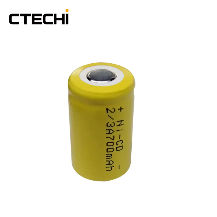 2/3A 1.2V 700mAh NiCD Rechargeable Battery