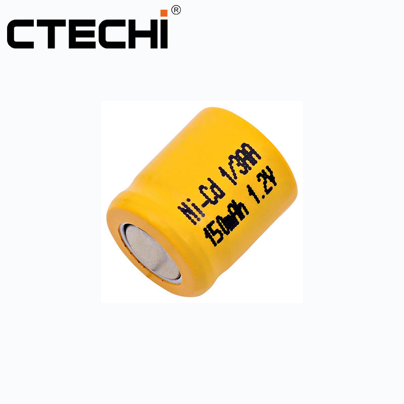 NiCd Industrial Rechargeable Battery 1/3AA 1.2V 150mAh