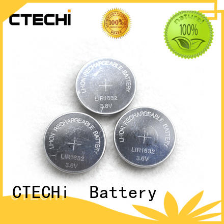 CTECHi capacity lithium button cell batteries rechargeable manufacturer for watch