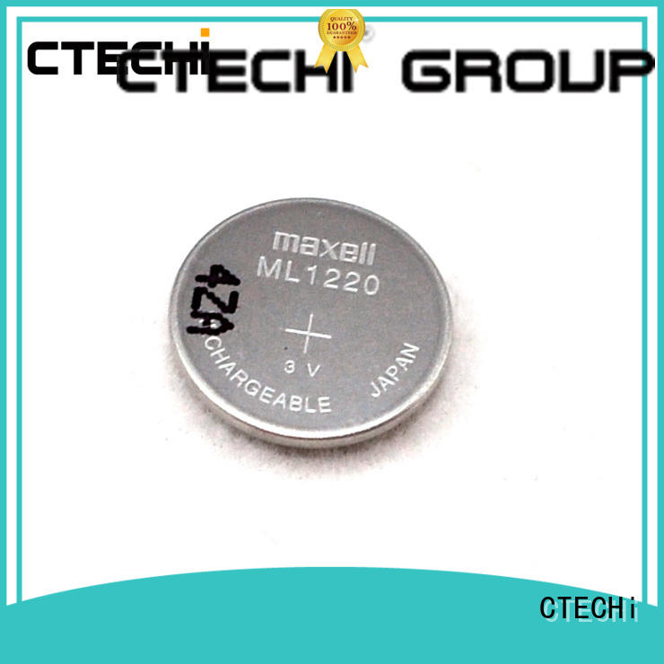 CTECHi digital lithium button cell batteries rechargeable design for household
