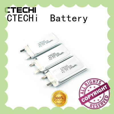 li-polymer battery life for electronics device CTECHi