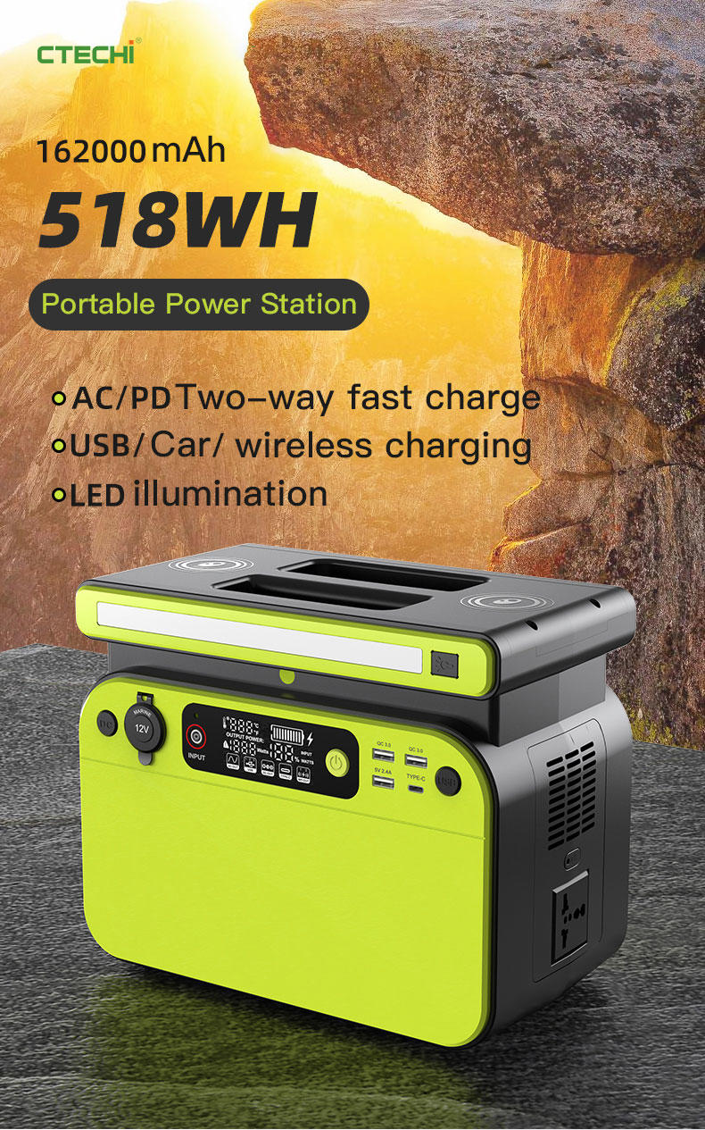 CTECHi professional lithium ion power station customized for camping