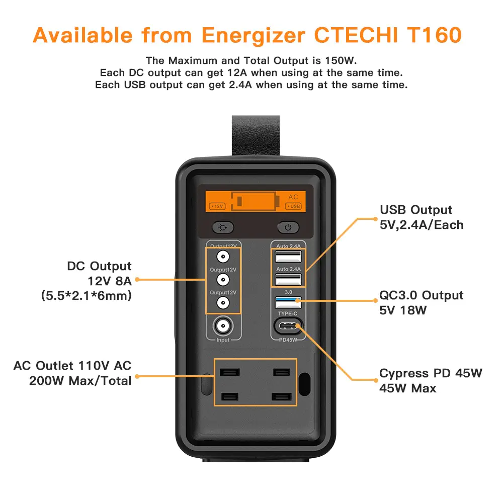 CTECHi 1500w power station factory for camping