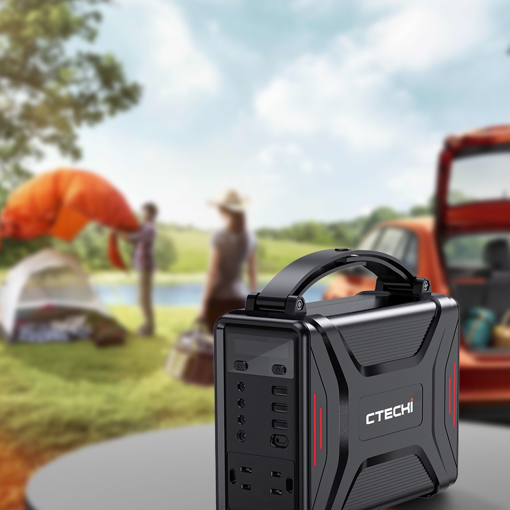 CTECHi Portable Power Station 240 Wh Lifepo4 Solar –