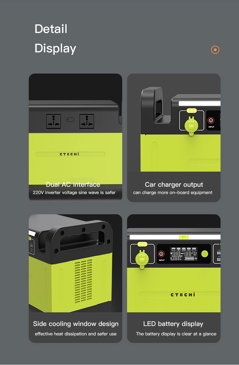 CTECHi lithium power station customized for camping-12