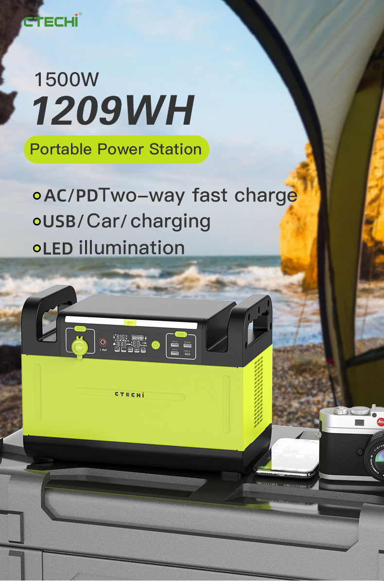 CTECHi lithium power station customized for camping