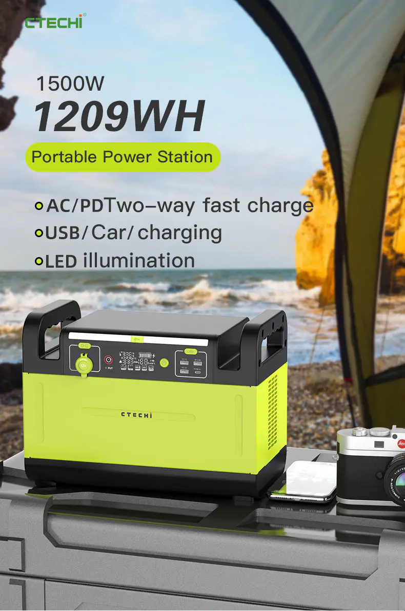 CTECHi lithium portable power station personalized for outdoor
