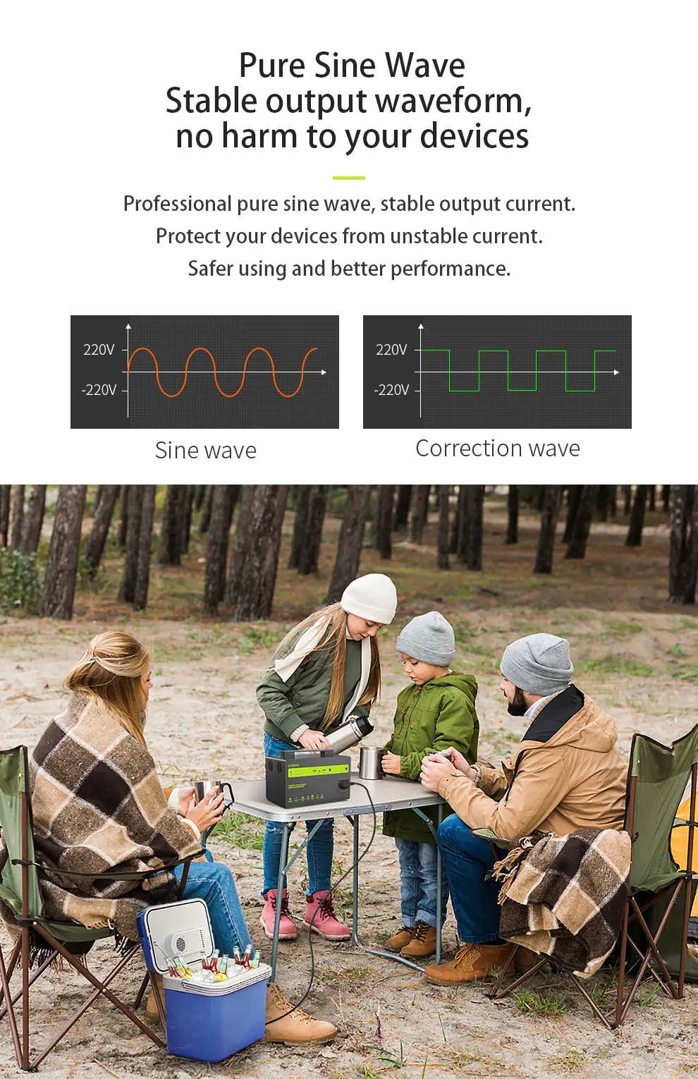 stable portable power station personalized for outdoor