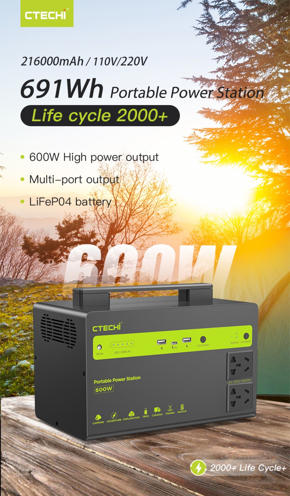 CTECHi camping power station manufacturer for camping-1