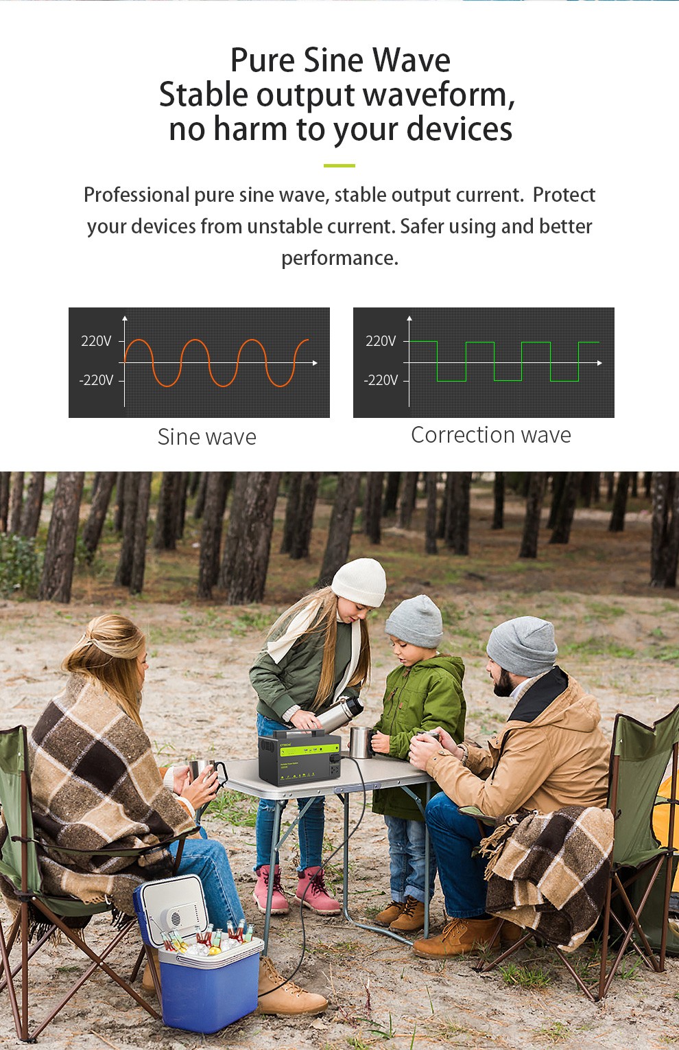 CTECHi portable power station 220v factory for hospital