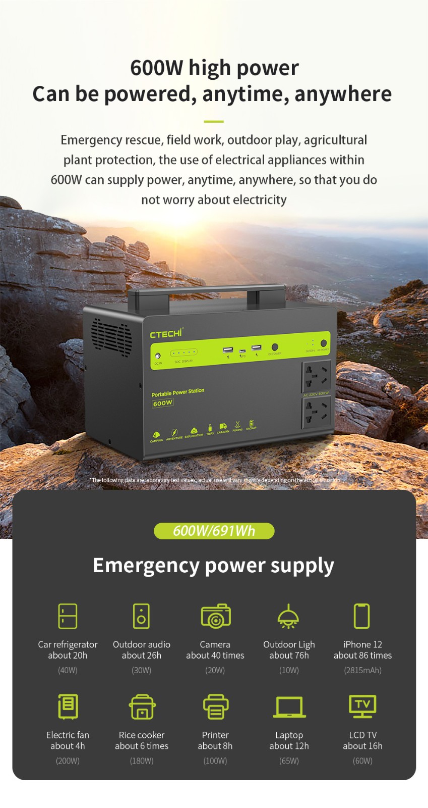 CTECHi 1000w power station manufacturer for hospital-6