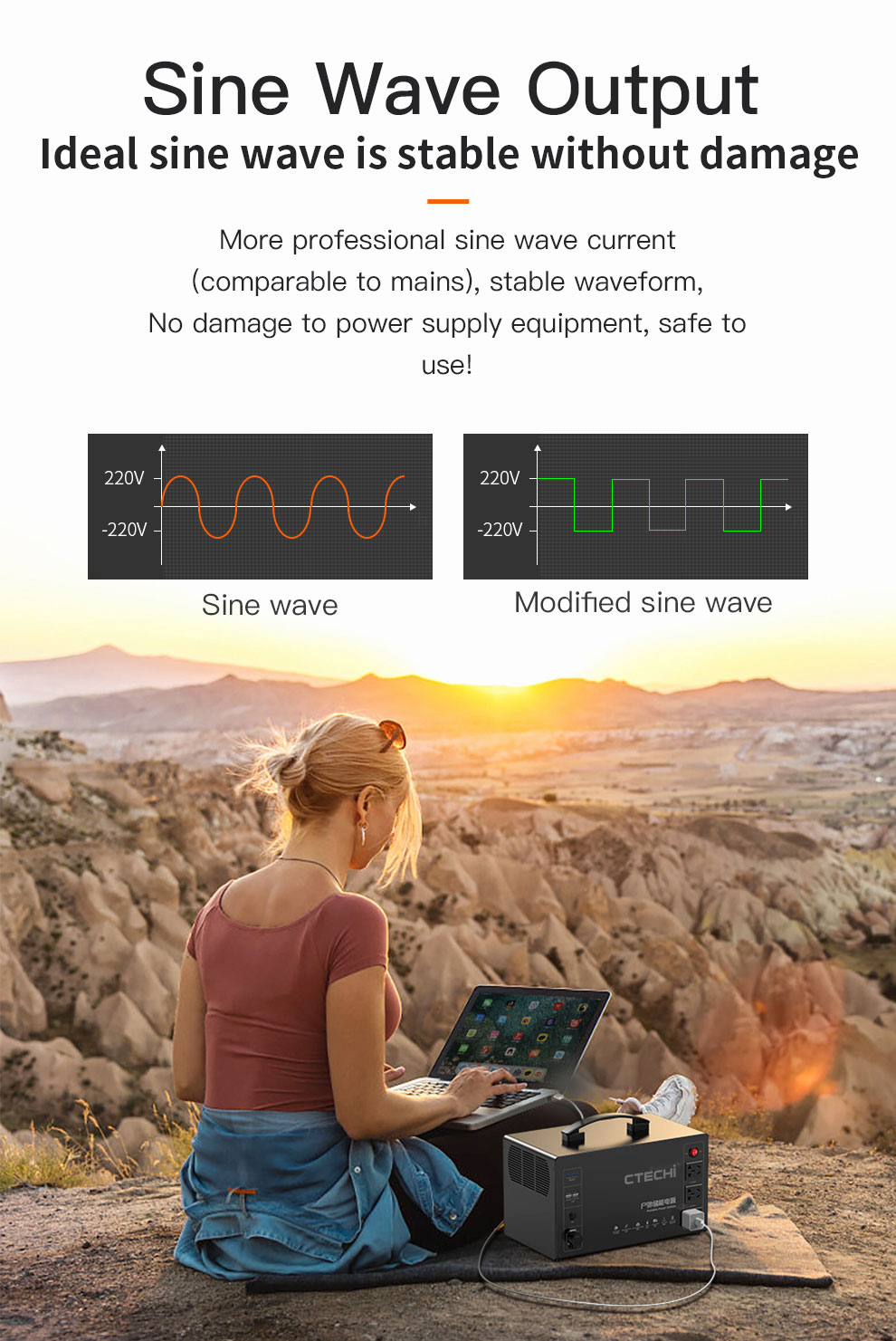 CTECHi quality portable solar power station manufacturer for camping-4