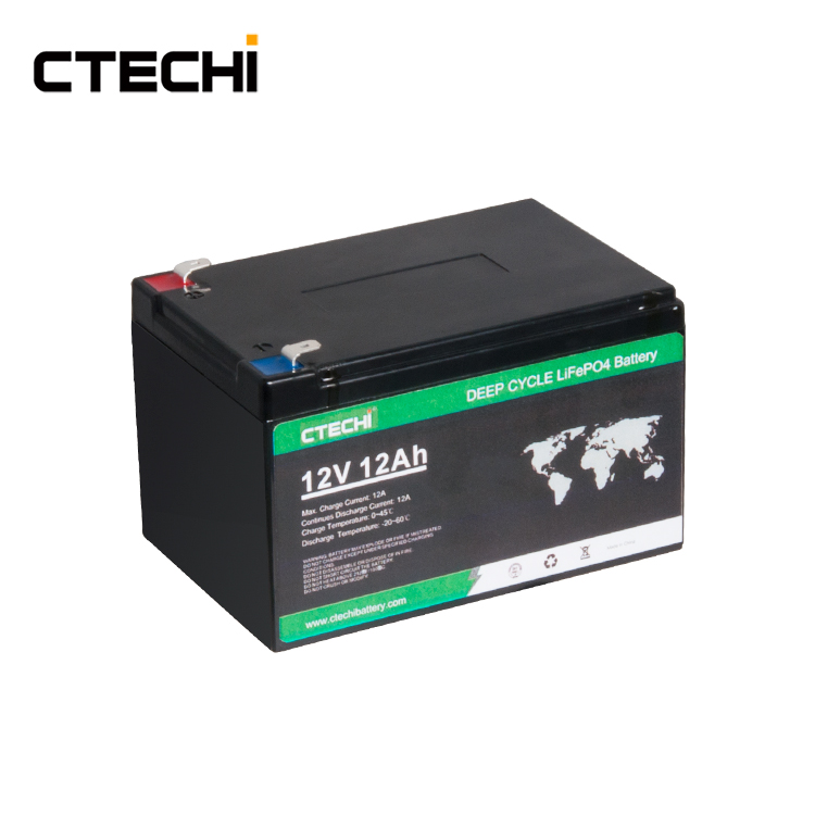 12V 12Ah LiFePO4 Deep Cycle Rechargeable Battery