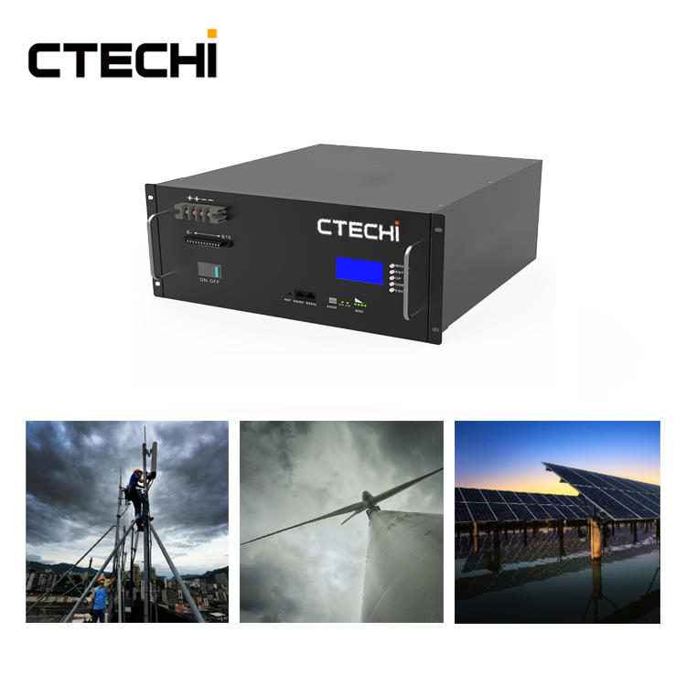 CTECHI 5G Telecom Base Station Battery 48V 50Ah Power System Solution UPS Backup Battery