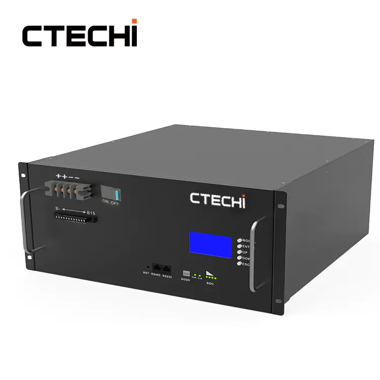 CTECHI 4U 48V 150Ah Solar Energy Storage Telecom Base Station 48V Lifepo4 Battery Pack