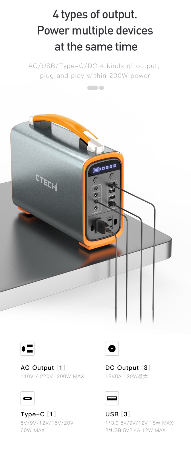 CTECHi sturdy battery power station factory for back up-3