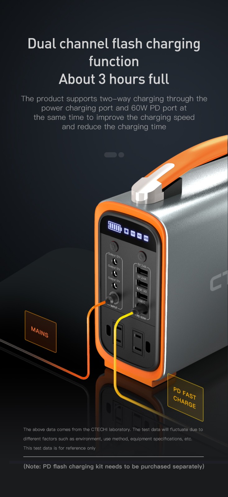 CTECHi portable power station 220v customized for back up-13