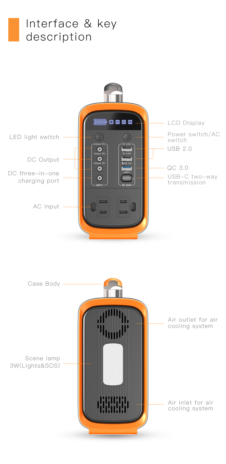 CTECHi portable power station 220v customized for back up-18