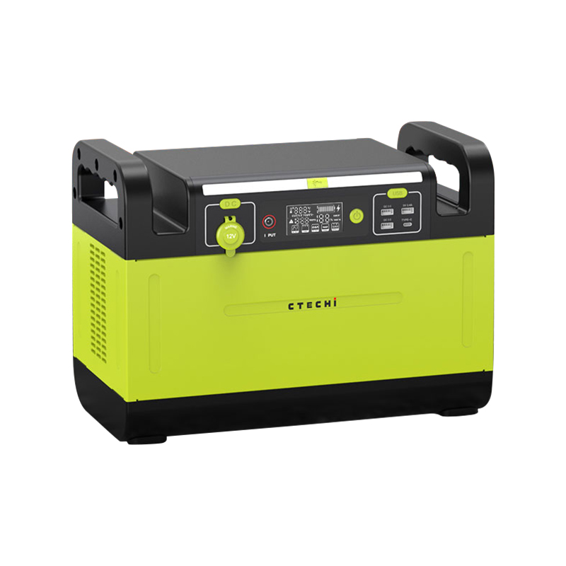 Ctechi GT1500, Ctechi Power Station, Ctechi Battery Generator, 1950W  Peak Output, 1210Wh, Portable 1200W, Push Button Start, Gas Free,  Indoor-Outdoor, LiFePo4 Battery