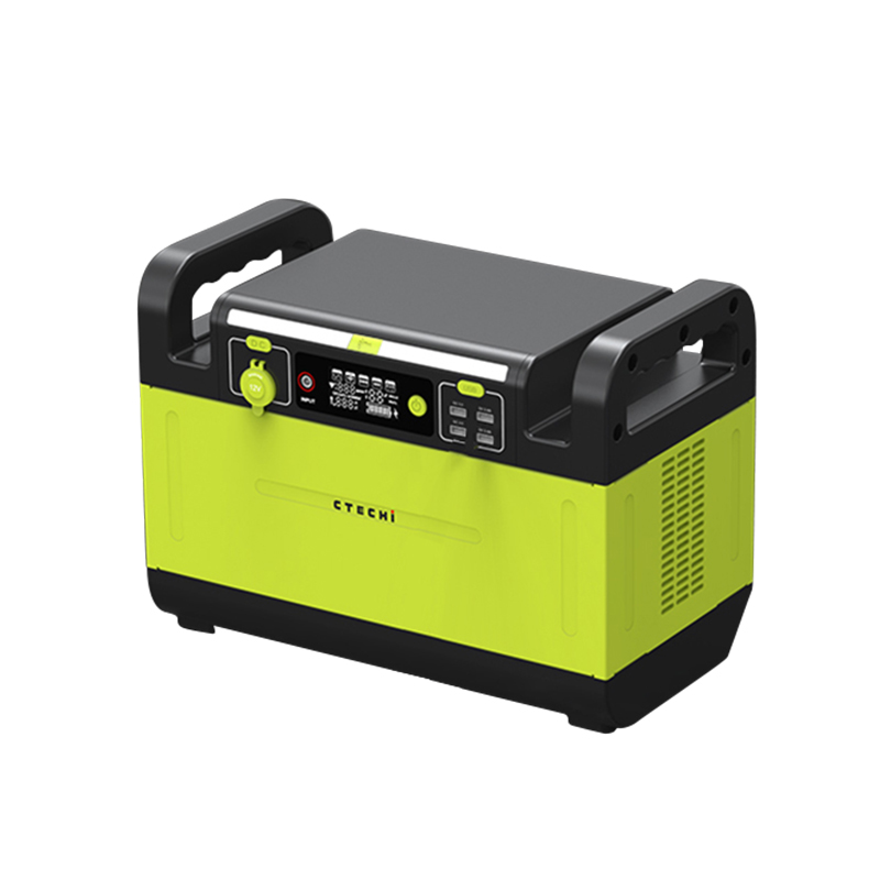 Ctechi GT1500, Ctechi Power Station, Ctechi Battery Generator, 1950W  Peak Output, 1210Wh, Portable 1200W, Push Button Start, Gas Free,  Indoor-Outdoor, LiFePo4 Battery