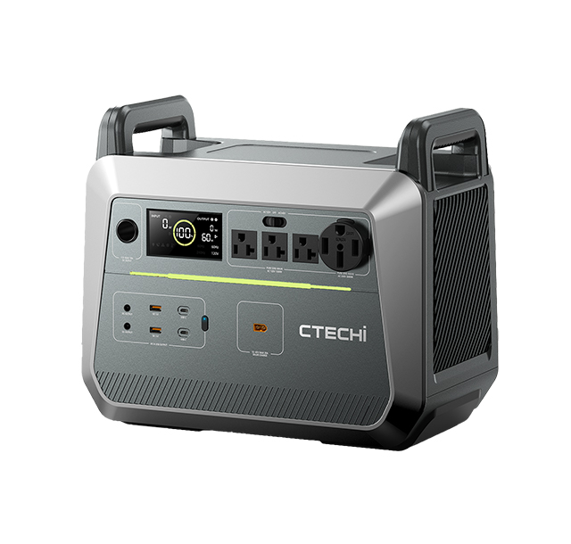 CTECHI Portable Panel Solar Generator 2000w Power Bank 3000w Lithium  Battery 2000wh Portable Power Station