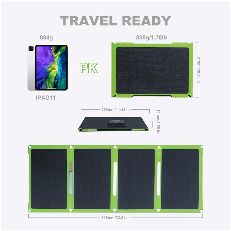 Best Price 30W solar panel for portable power station phone ipad factory manufactuer Wholesale
