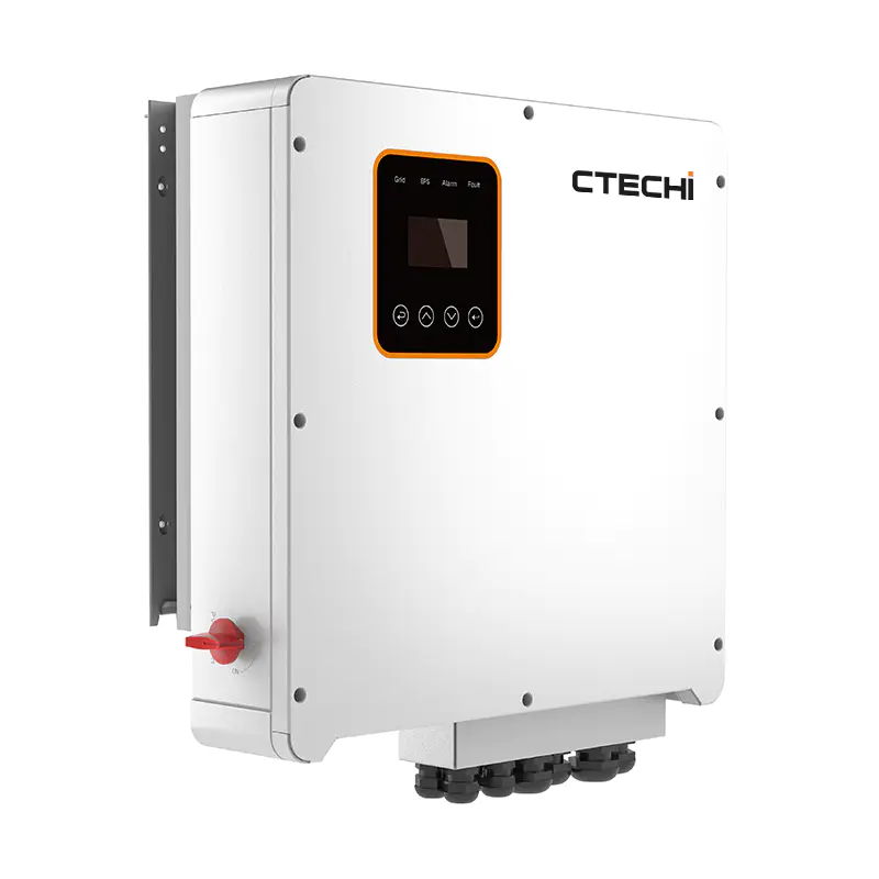 Customized CTECHI 5KW 10KW 15KW Three Phases Wall-Mounted Hybrid Inverter Factory From China