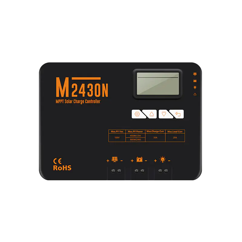 Professional Custom 30A MPPT Charge Controller 12/24V Auto Negative Grounded Model Factory CTECHi