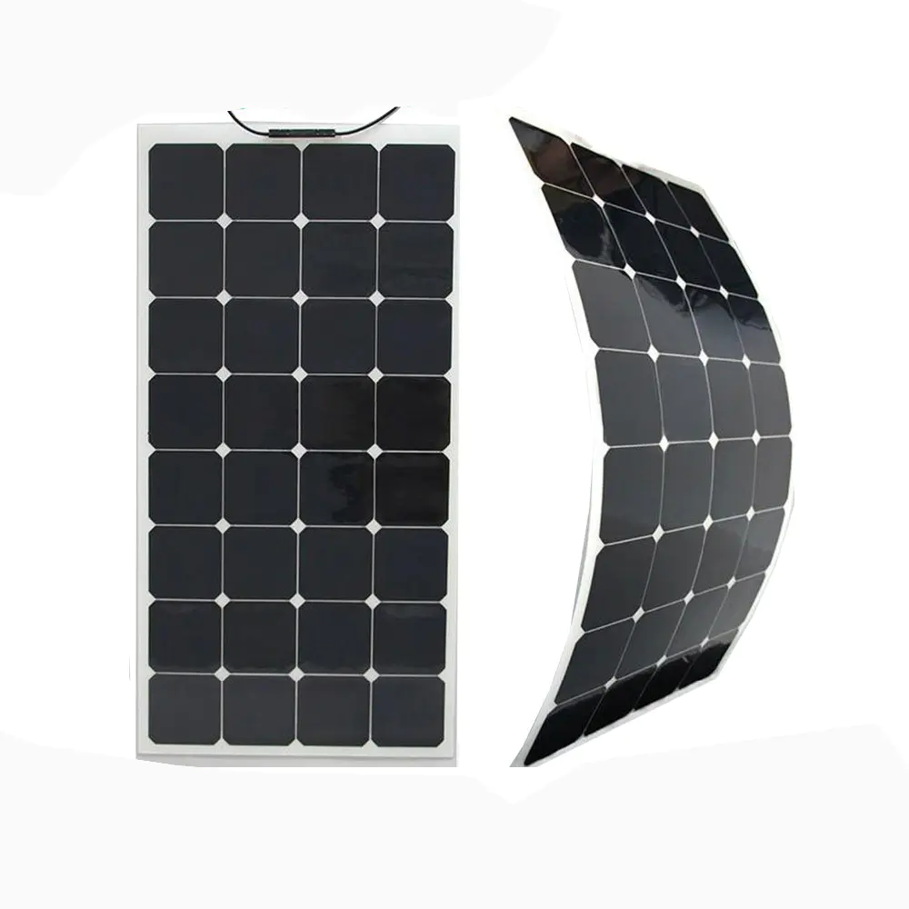 Professional 100 Watt 12 Volt Flexible Monocrystalline Solar Panel 12v 100w Supplier-CTECHi