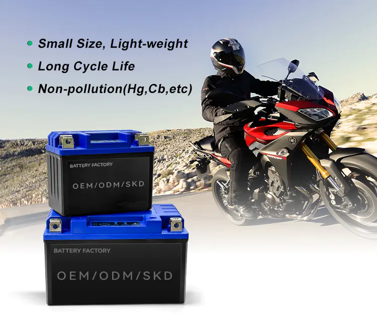 OEM/ODM LFP9bs Lithium Battery Electric Motorcycle 12V 4AH 5AH 7AH 9Ah 12AH 14AH 18AH 24AH Starting LiFePO4 Lithium Battery