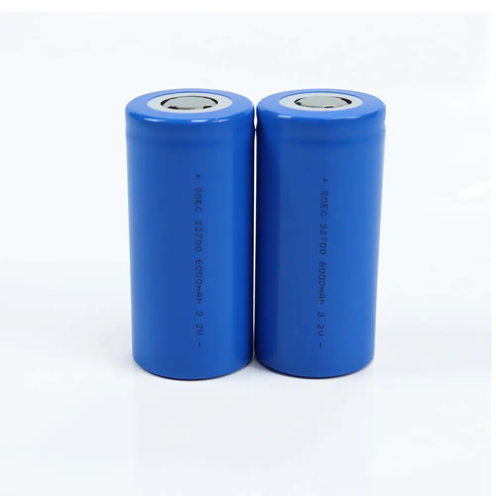 Best Quality Cylindrical 3.2v 6000mah 3c 5c 10c 20c 32700 AKKU LiFePO4 Rechargeable Lithium Battery Cell Factory