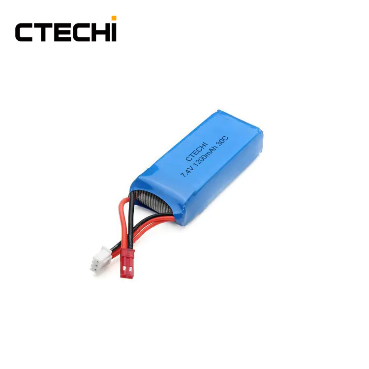 Quality 1200mAh 2S 30C 7.4V Lipo Battery Pack lithium polymer battery for RC Oem From China-CTECHi