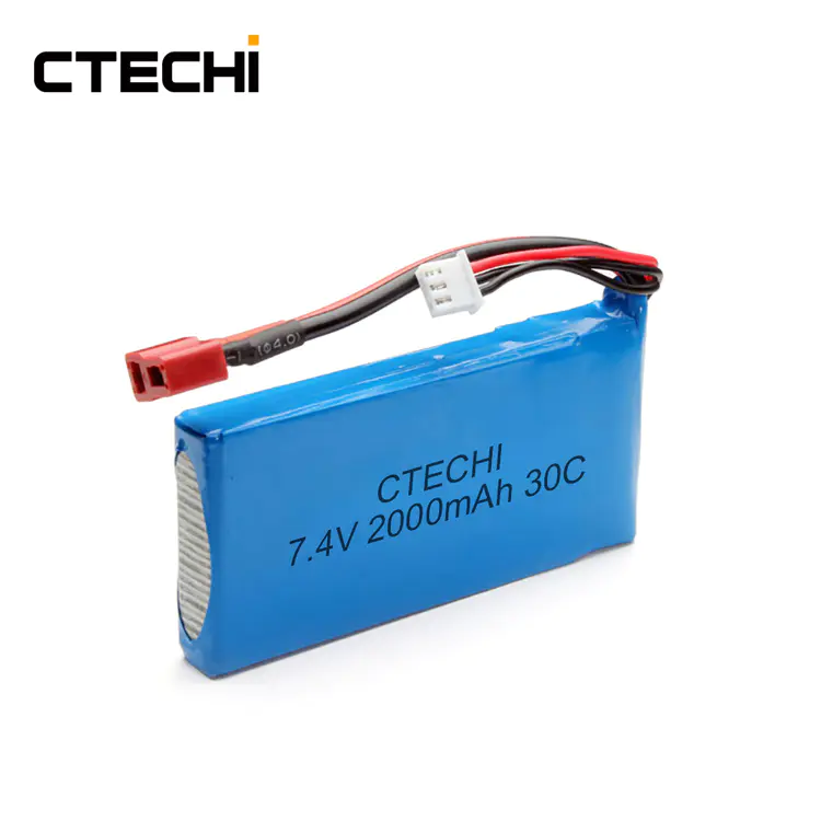 7.4V 2000mAh 30C 2S lipo battery custom battery packs Smart Clothing Glasses High Quality Supplier In China