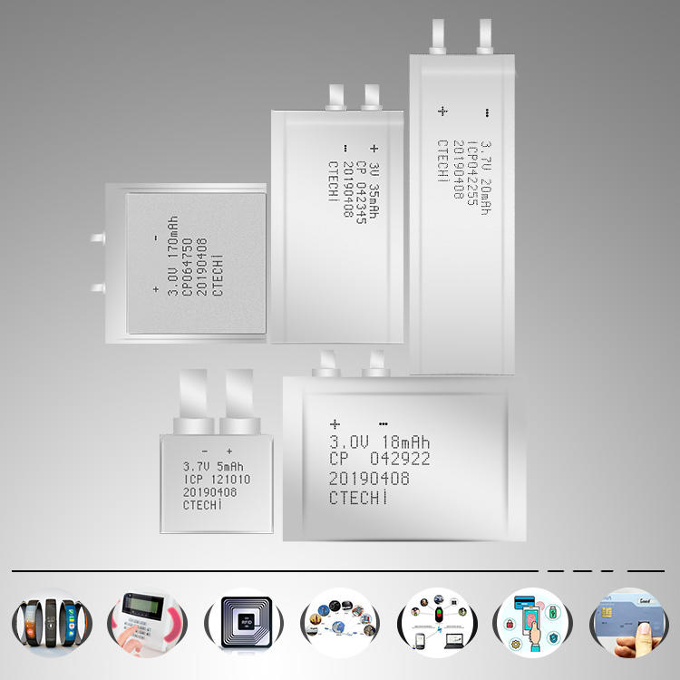 New Ultra CP042922 3V 18mAh Smart Cards RFID Thin Film Battery-2
