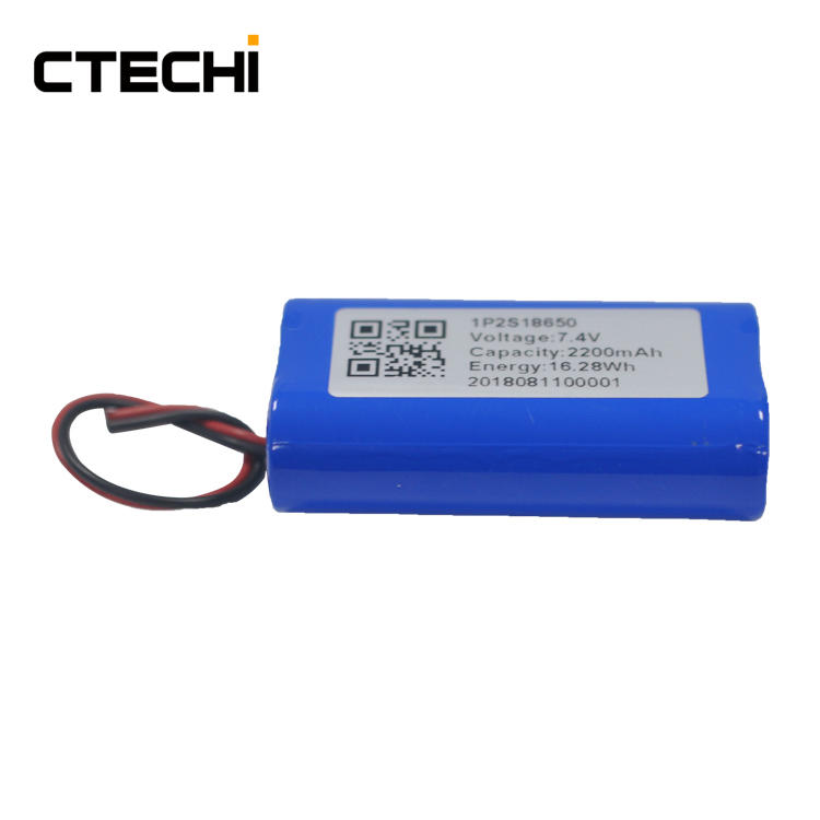 customize lithium battery pack 7.4V 2200mAh