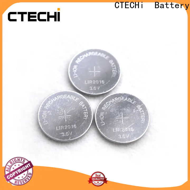 CTECHi digital rechargeable coin cell battery factory for calculator
