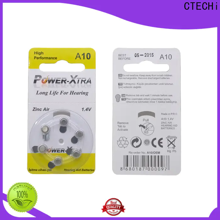 CTECHi rechargeable zinc air battery wholesale for remote key