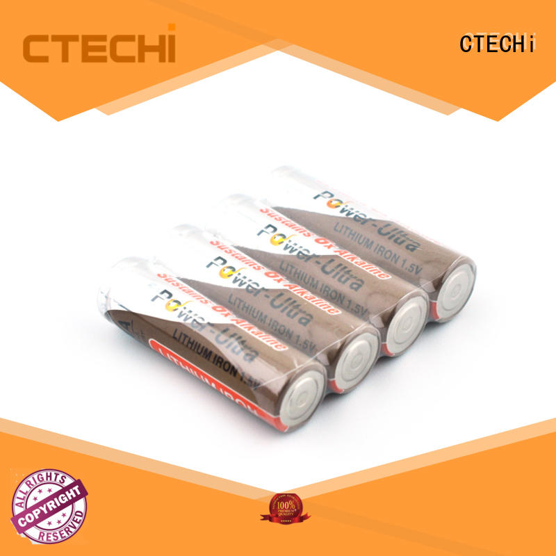 CTECHi long-lasting 1.5v li-fes2 battery high capacity for cameras