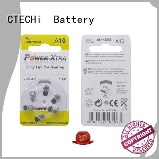 CTECHi rechargeable zinc air battery wholesale for remote key