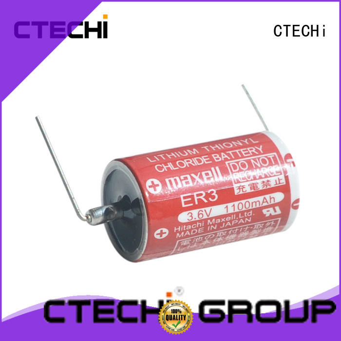 not rechargeable battery solder tab for electric meter CTECHi