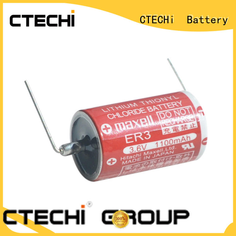 CTECHi solder tab maxell lithium battery personalized for smart meter